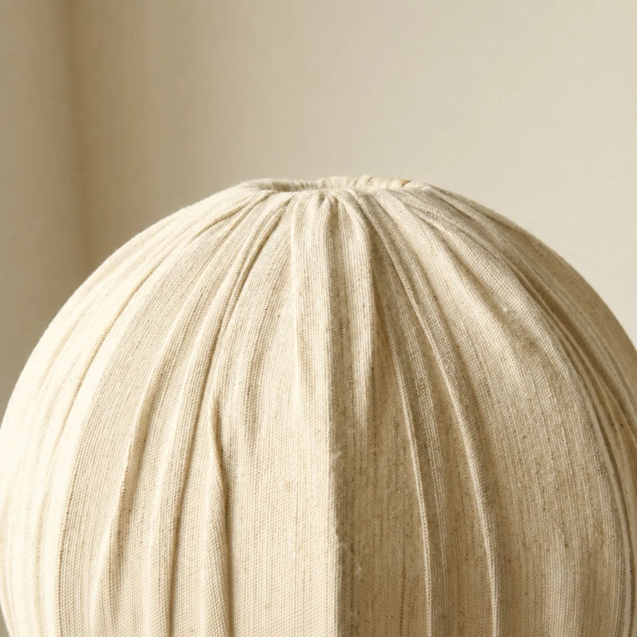 Pleated fabric shade texture close detail