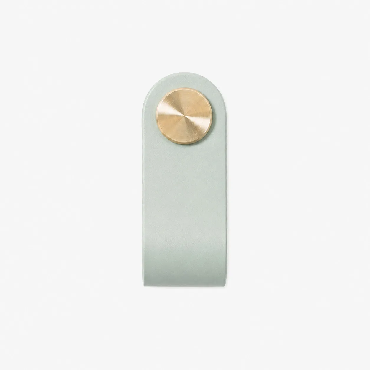 Cowhide leather and brass cabinet pull handle color and size option