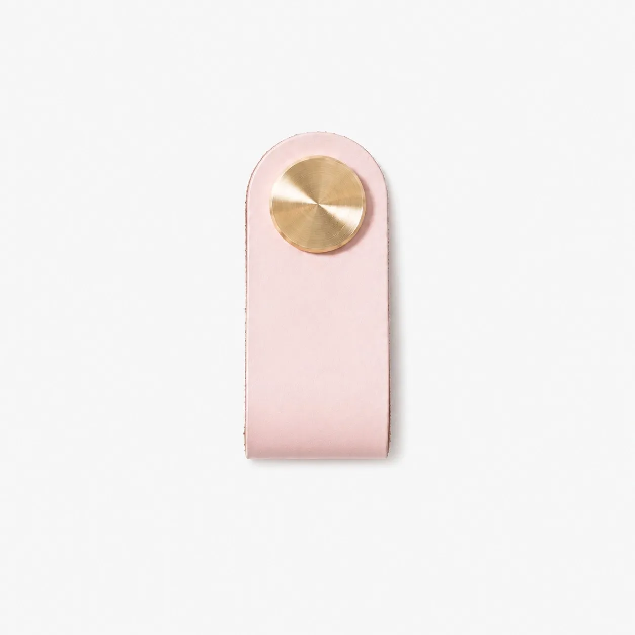 Cowhide leather and brass cabinet pull handle color and size option